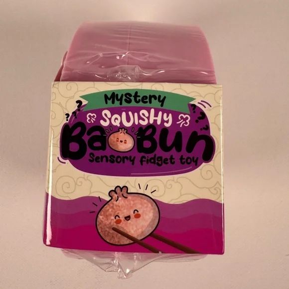NEW Mystery Squishy Bao Bun Glitter Dumpling TIKTOK Viral Pink - Picture 2 of 2